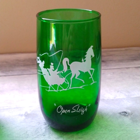 Anchor Hocking Green Glasses Set/4 - Picture 5 of 8